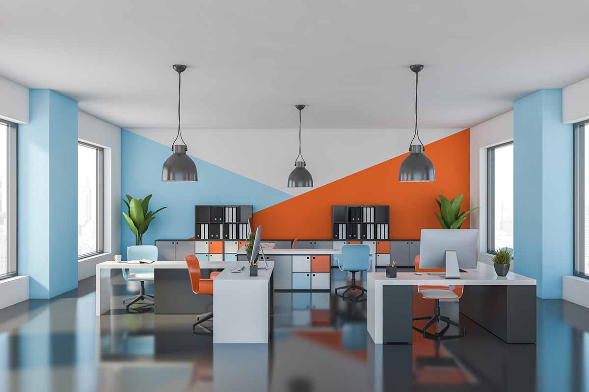 Blue Office Design