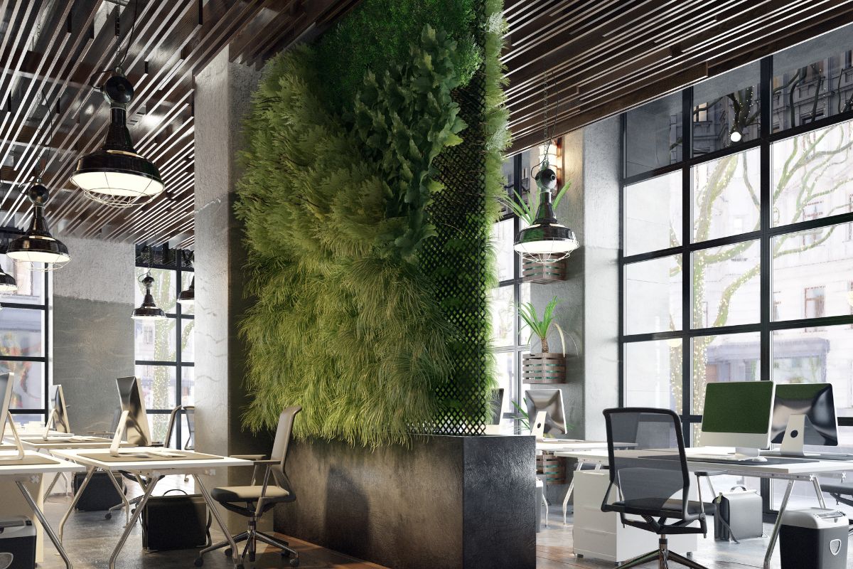 Top Biophilic Office Design Ideas - Living Walls and Vertical Gardens